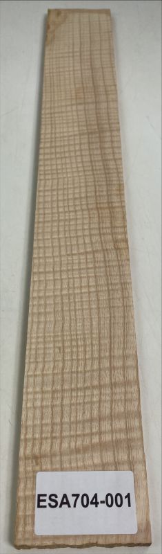 Fretboard Esche flamed Caramel 540x74x9mm Unique Piece #001